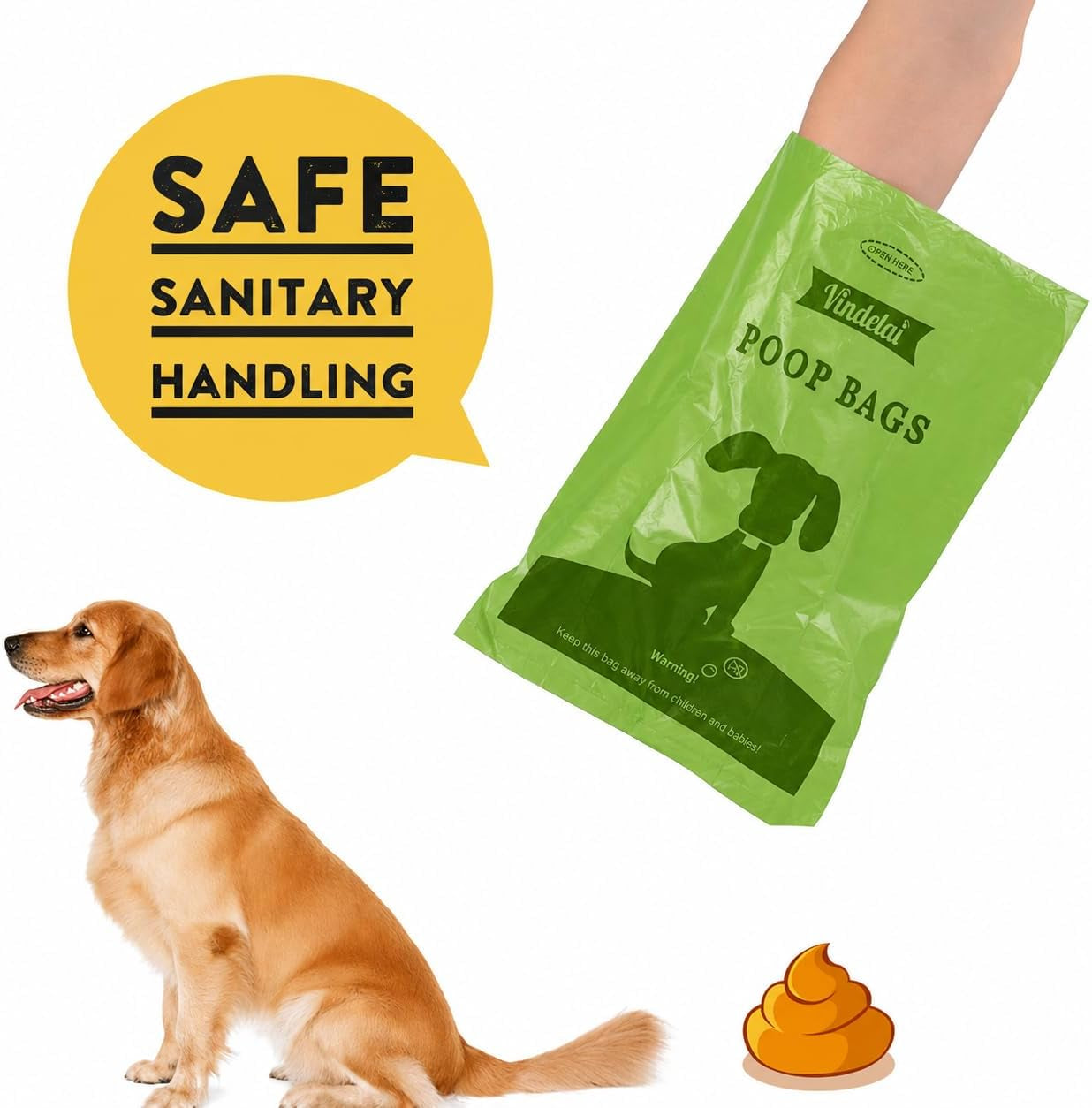 Dog Poop Bag Biodegradable Scented: Leak Proof Dog Waste Bags with 1 Dispenser, 18 Rolls Refills Poop Bags -450 Counts