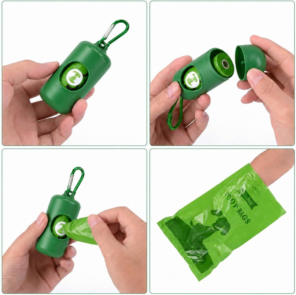 Dog Poop Bag Biodegradable Scented: Leak Proof Dog Waste Bags with 1 Dispenser, 18 Rolls Refills Poop Bags -450 Counts